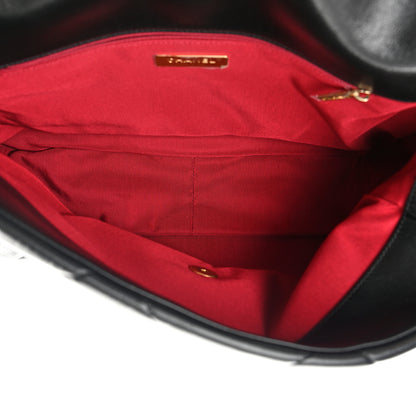 Chanel Lambskin Quilted Maxi Chanel 19 Flap Black 5 of 12