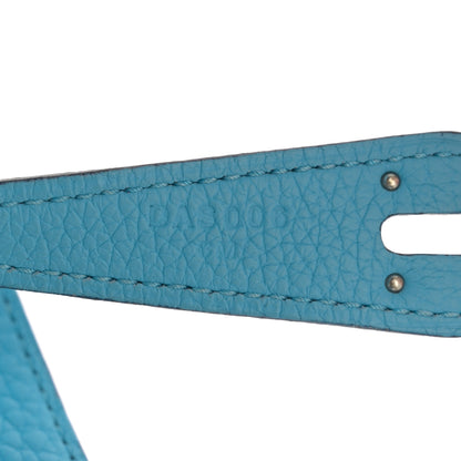 Hermes Taurillon Clemence Lindy 26 Bleu Du Nord 7 of 10