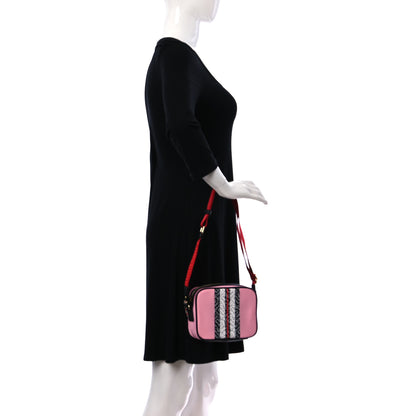 Burberry Nylon TB Stripe Camera Bag Pink Black 2 of 9