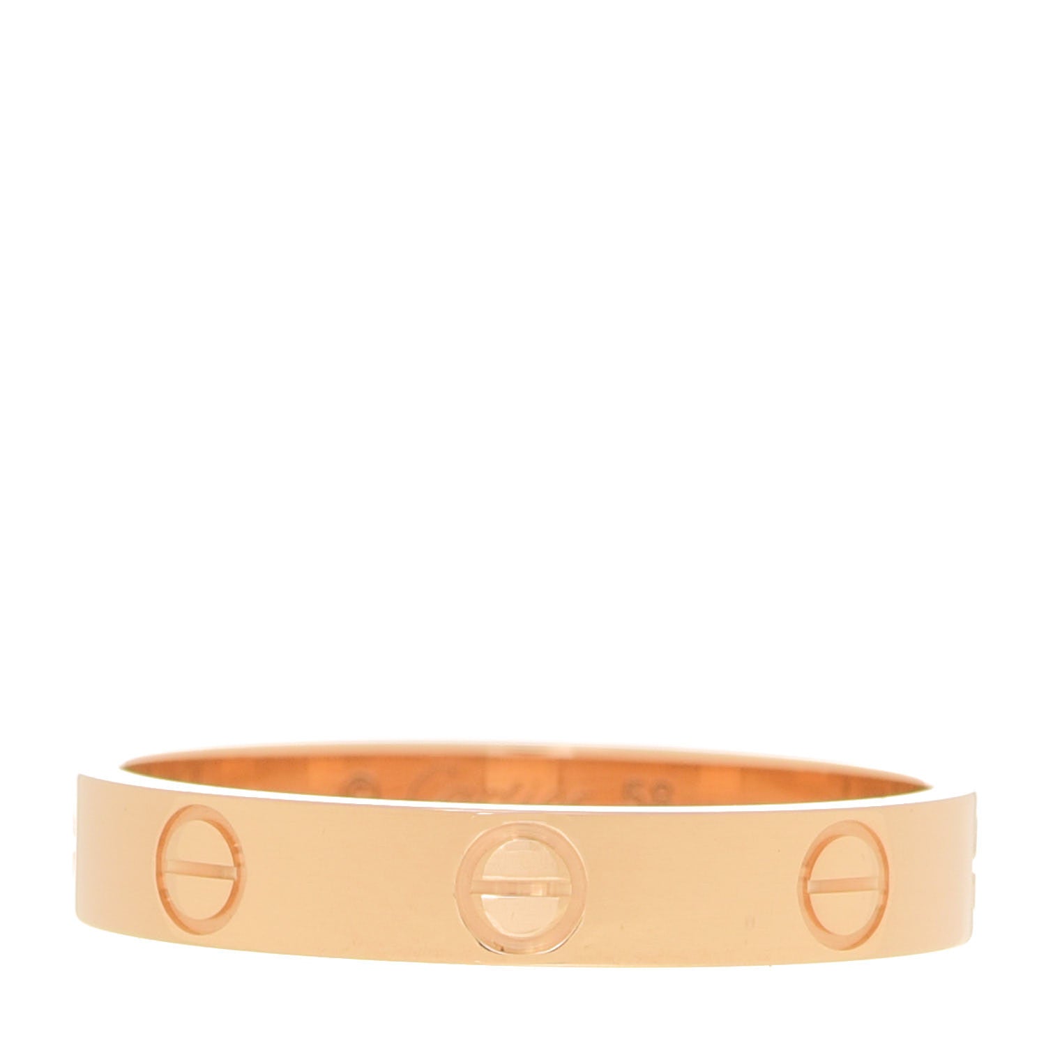 Cartier 18K Yellow Gold 3.5mm LOVE Wedding Band Ring 58 8.25 1 of 5