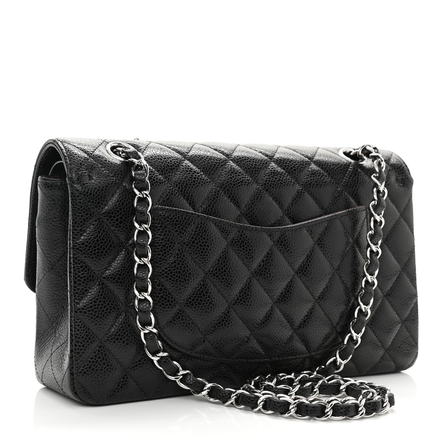 Chanel Caviar Quilted Medium Double Flap Black 3 of 12