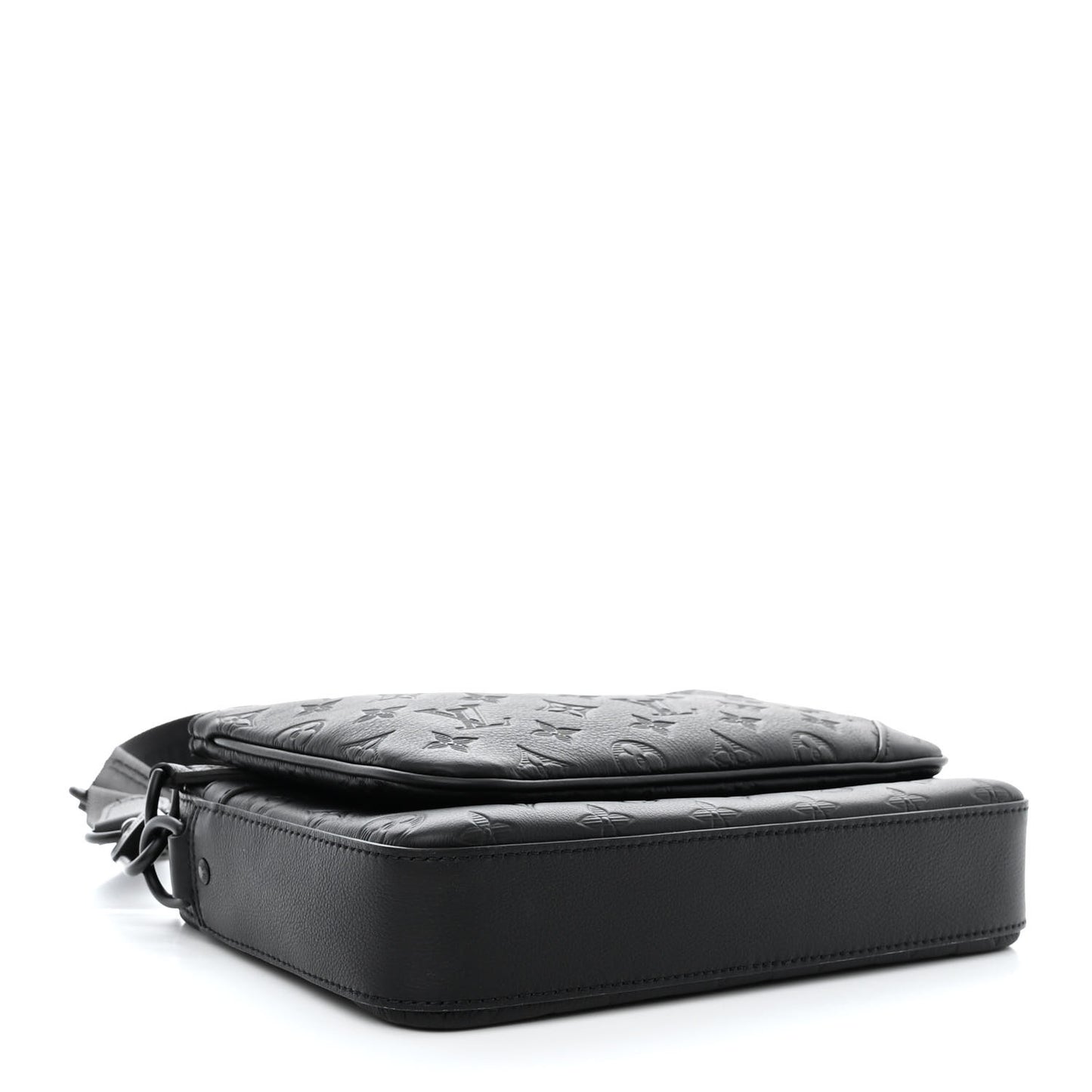 Calfskin Monogram Shadow Trio Messenger Black