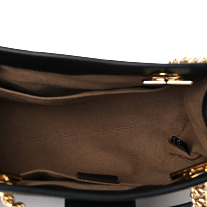 Gucci GG Supreme Monogram Small Padlock Tote Black 5 of 17