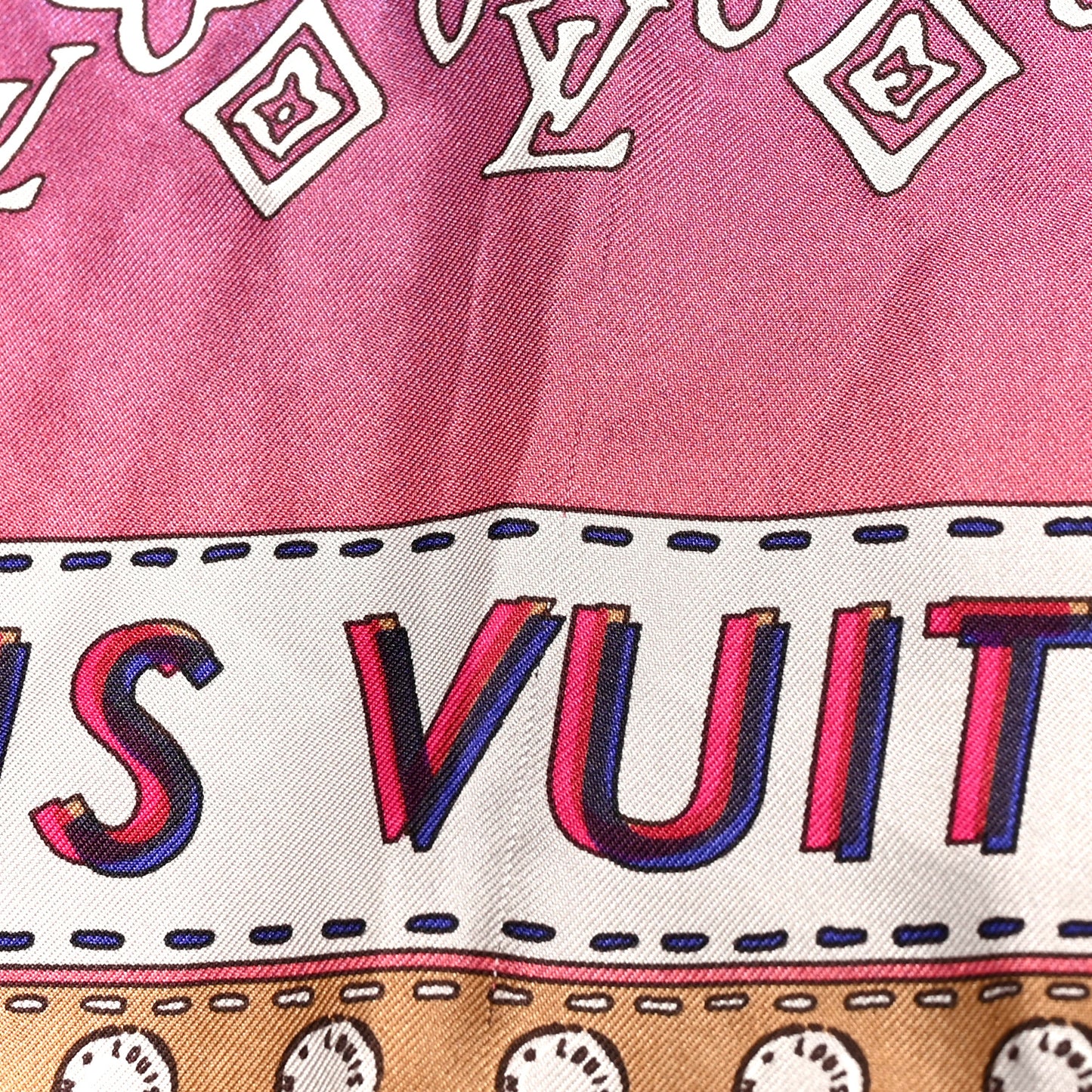 Silk Monogram LV World Square Scarf Multicolor