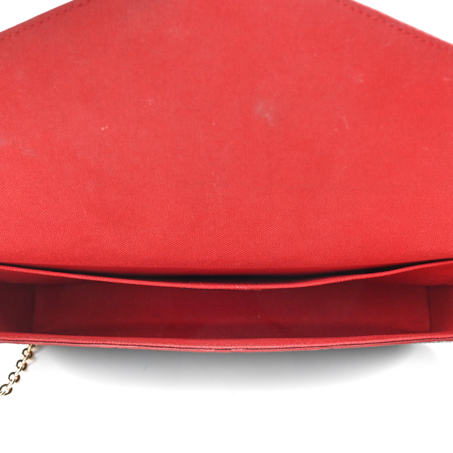Louis Vuitton Empreinte Pochette Felicie Chain Wallet Marine Rouge 8 of 13