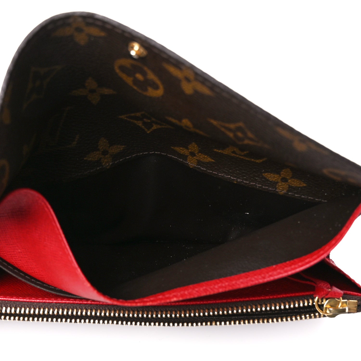 Louis Vuitton Monogram Emilie Wallet Rouge 6 of 12