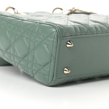 Christian Dior Lambskin Cannage Small My ABCDior Lady Dior Army Green 9 of 12