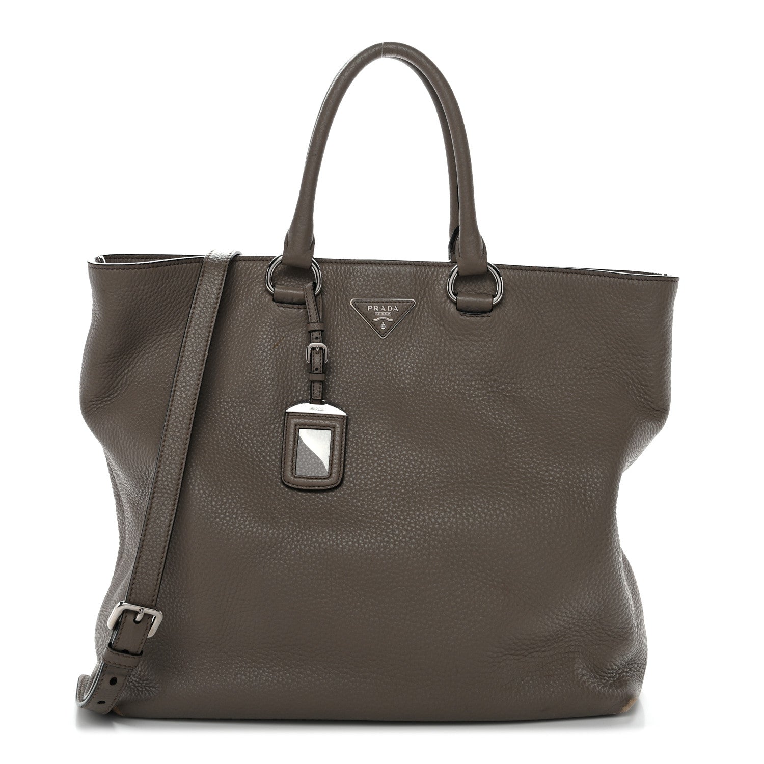 Prada Vitello Daino Shopping Tote Argilla 1 of 16