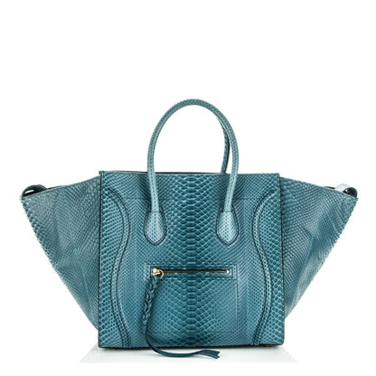 Celine Python Medium Phantom Luggage Blue 1 of 7