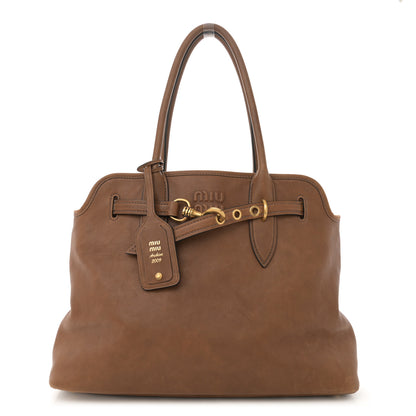 Miu Miu Nappa Medium Aventure Bag Rovere 1 of 13