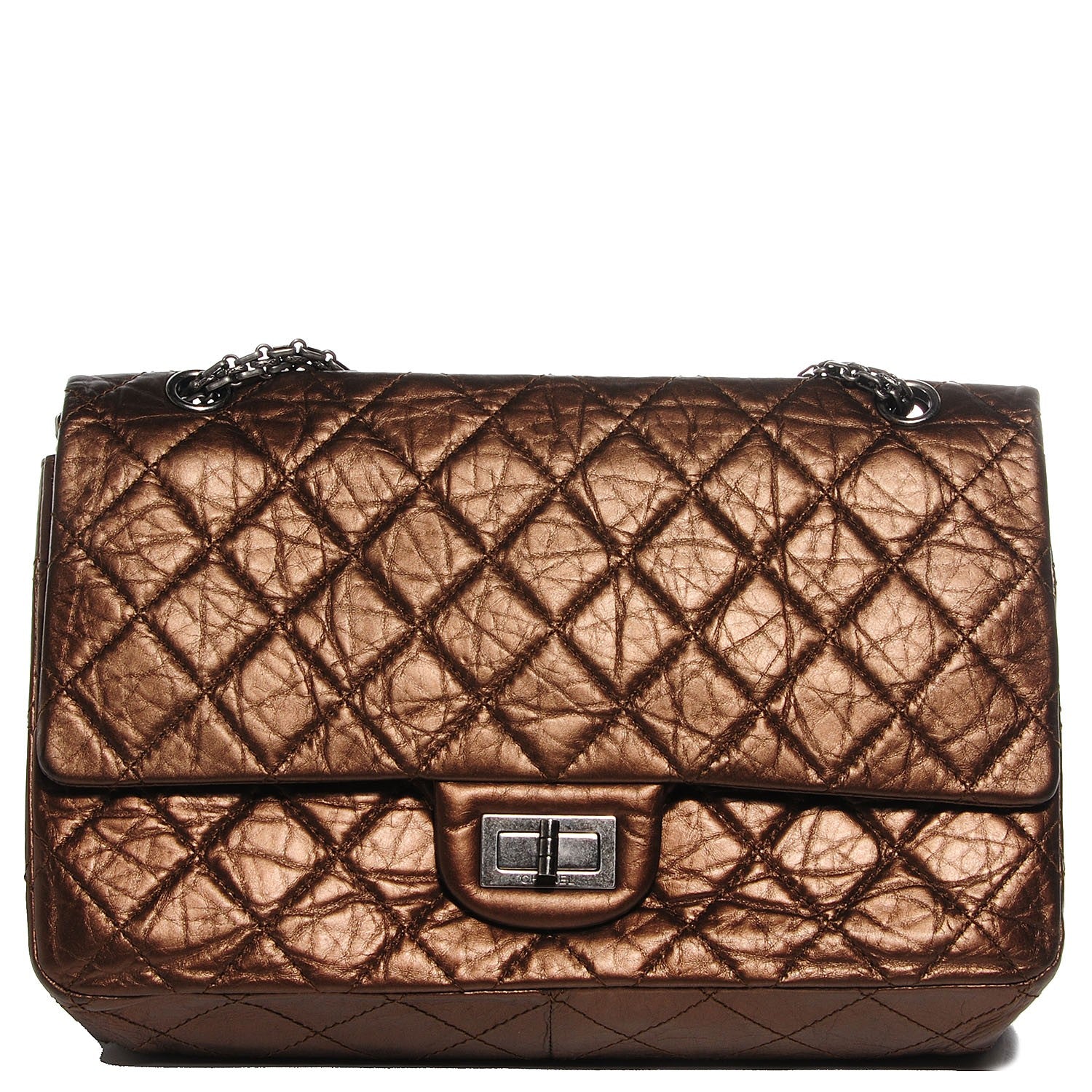 Chanel Aged Calfskin 2.55 Reissue 227 Flap Bronze 1 of 9