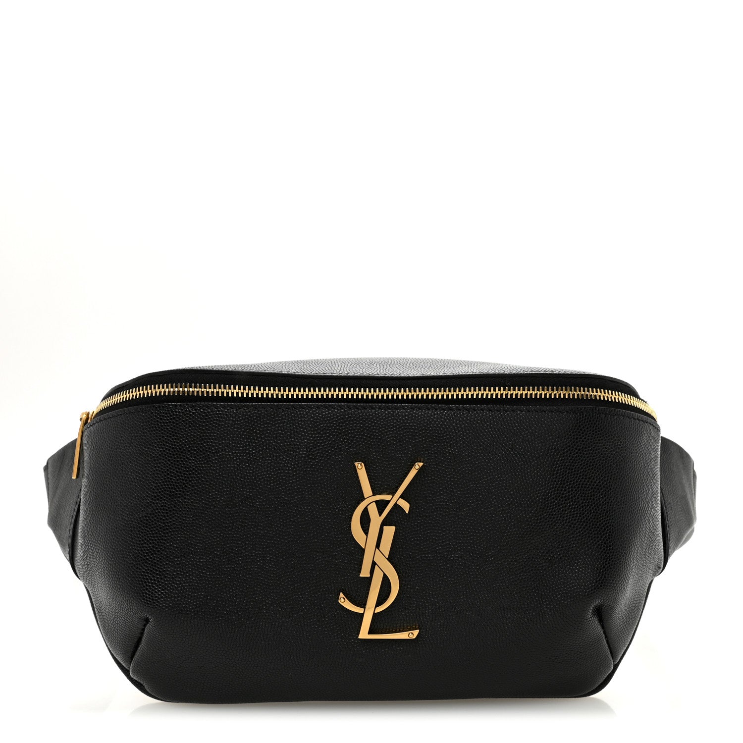 Saint Laurent Grain De Poudre Monogram Belt Bag Black 1 of 10