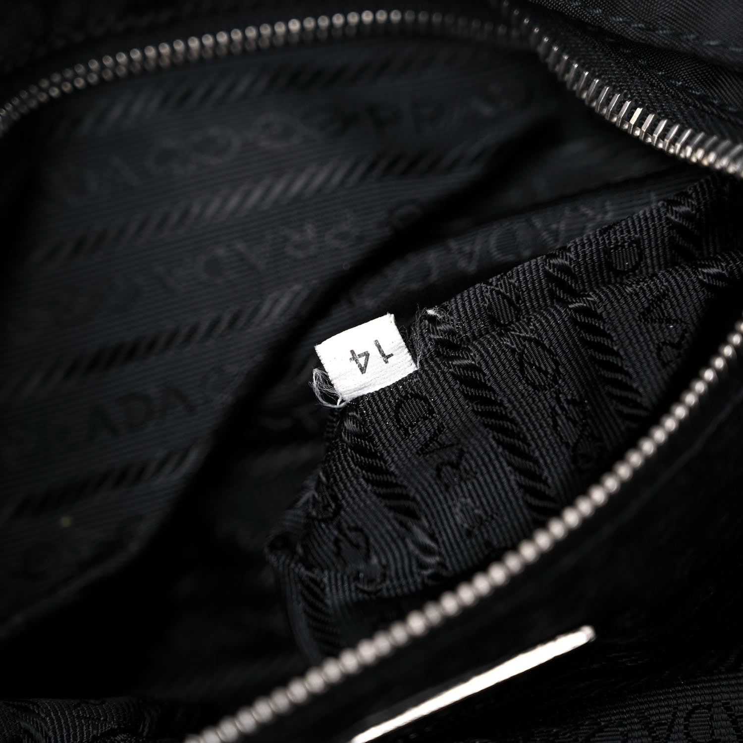 Prada Tessuto Nylon Soft Calf Tote Black 6 of 20