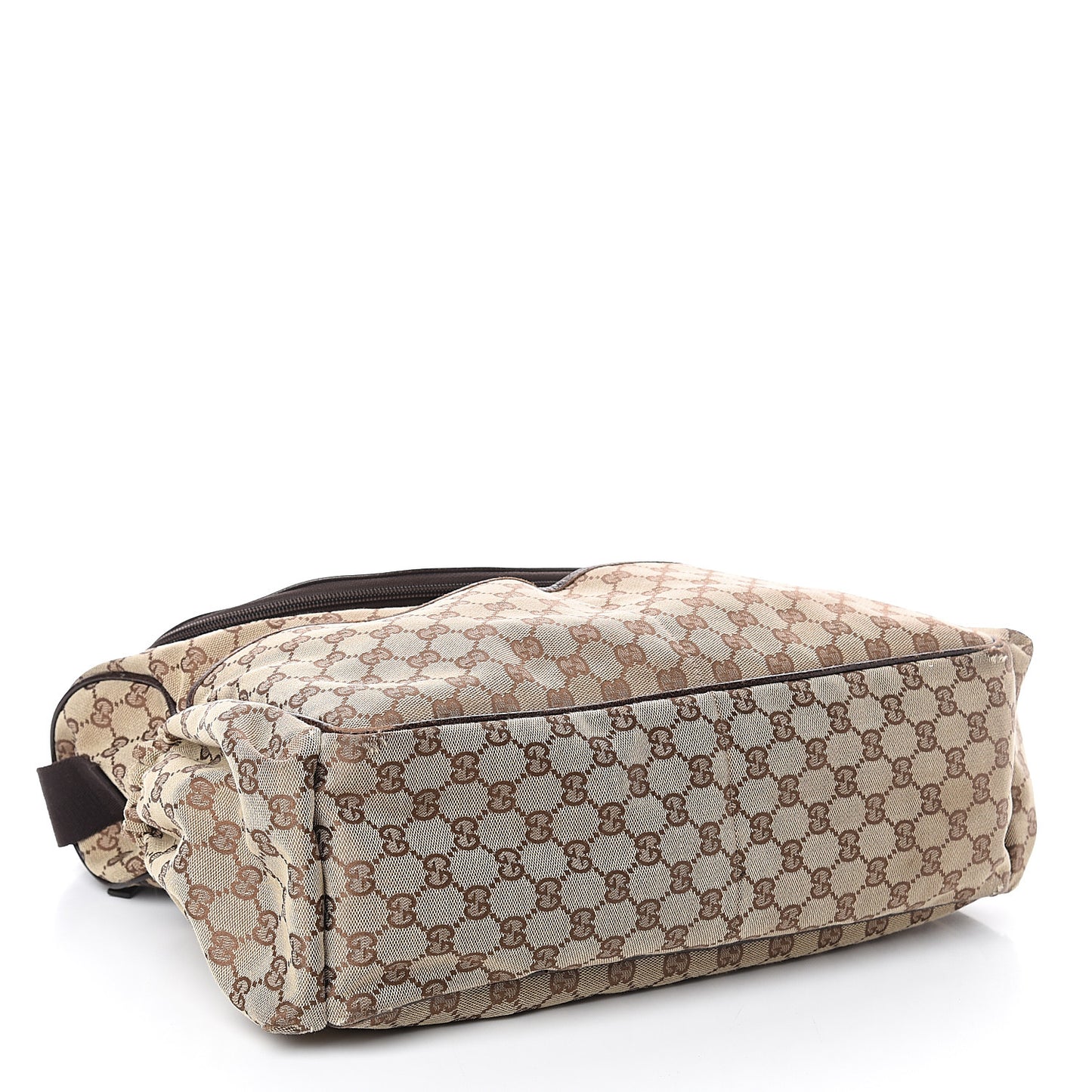 Monogram Natural Pigskin Large Diaper Bag Beige Ebony Cocoa Dark Chocolate