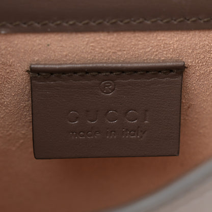 Gucci Boarded Plutone Calfskin Mini Horsebit 1955 Crossbody Bag New Acero 6 of 12