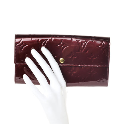 Louis Vuitton Vernis Sarah Wallet Rouge Fauviste 2 of 7