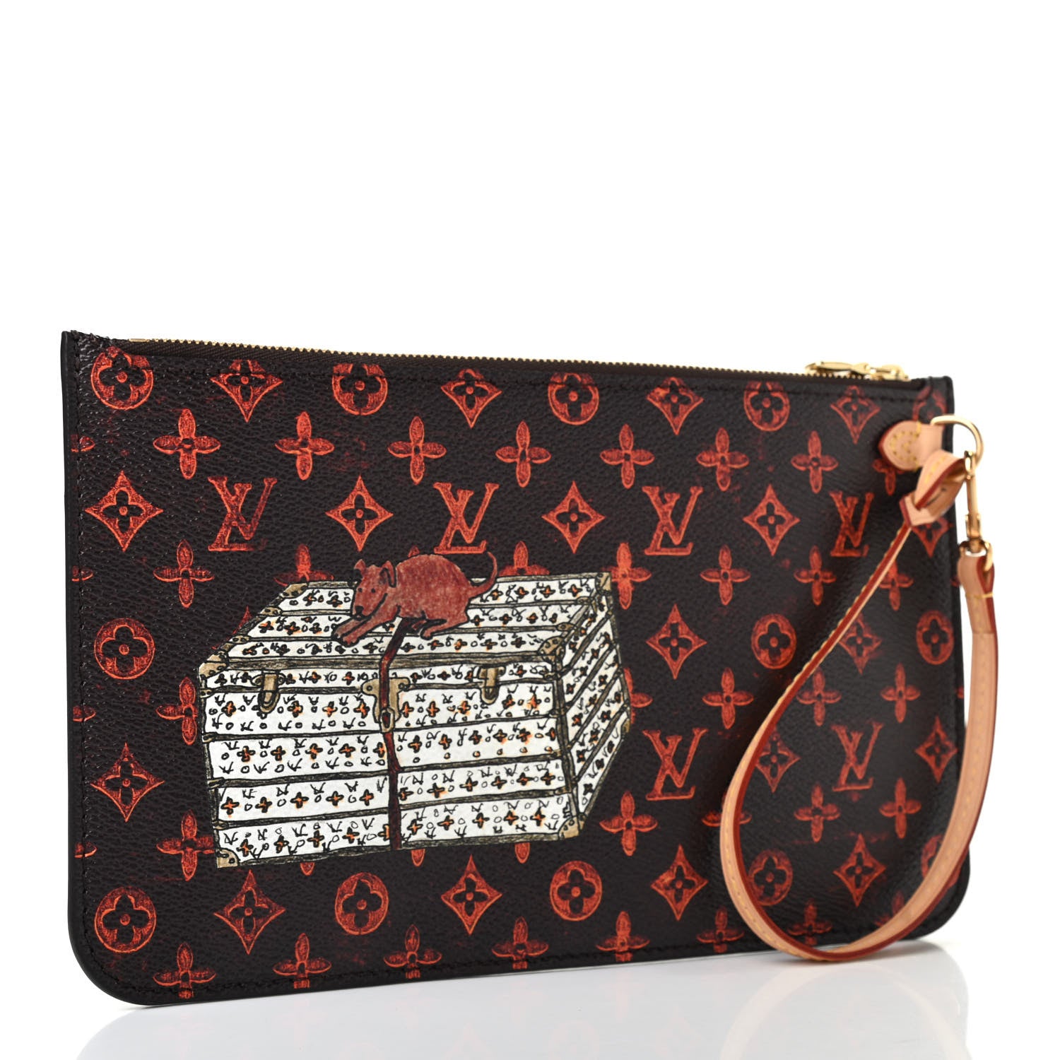 Louis Vuitton Catogram Neverfull MM GM Pochette Marron 3 of 7