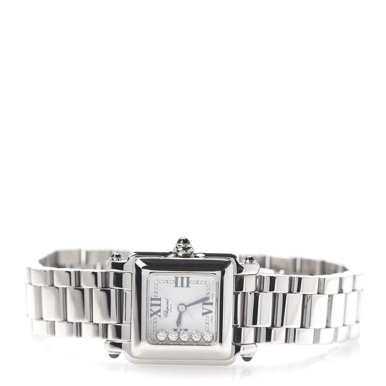 Chopard Stainless Steel 5 Diamond 23mm Happy Sport Quartz Watch 3 of 7