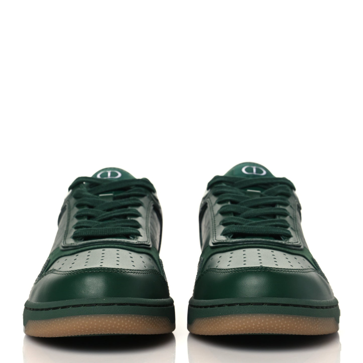 Smooth Calfskin Oblique Galaxy Mens B27 Low Top Sneakers 41 Green Beige