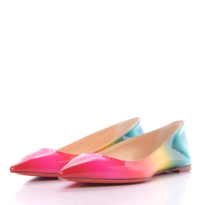 Christian Louboutin Patent Rainbow Ballalla Flats 36.5 Multicolor 2 of 10