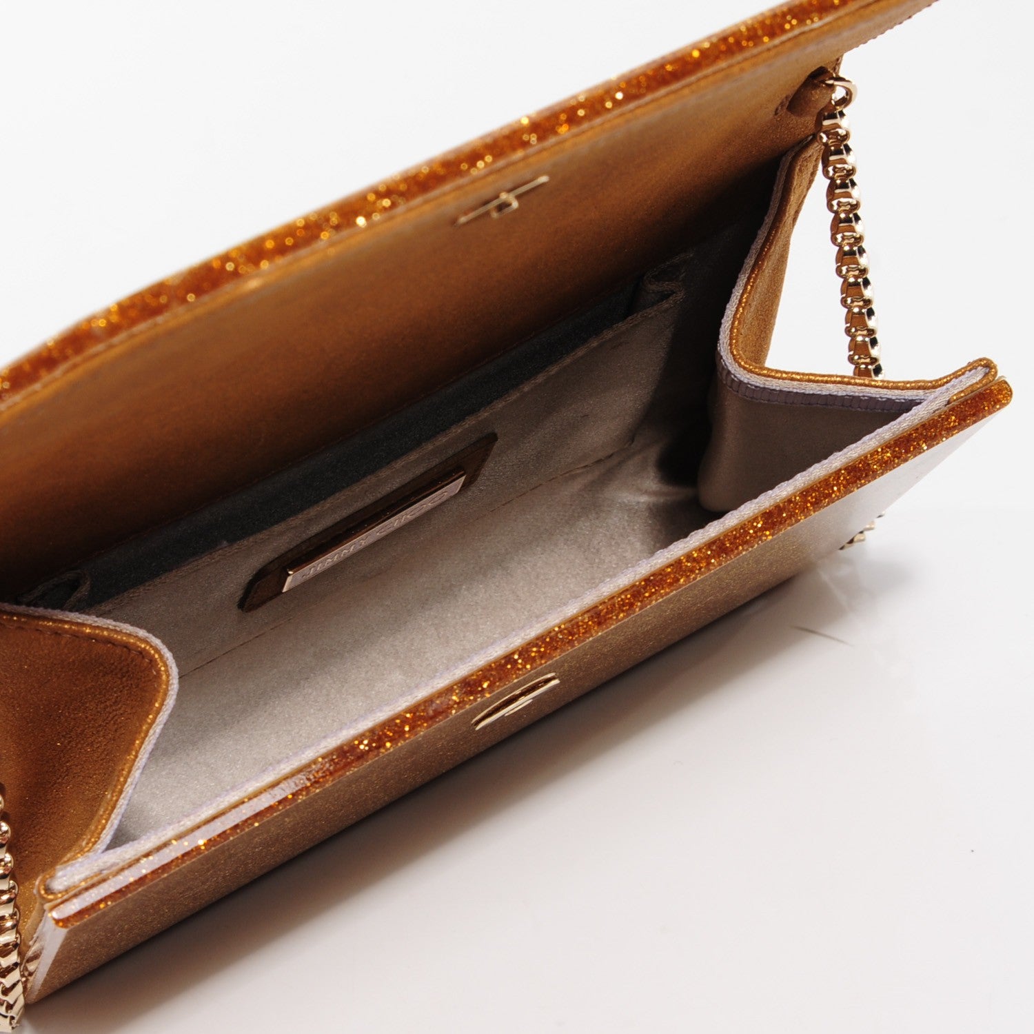 Jimmy Choo Acrylic Glitter Candy Clutch Gold 6 of 7