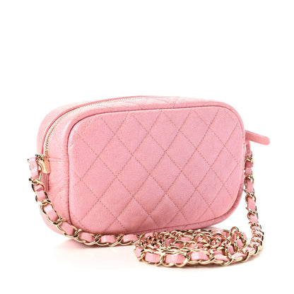 Chanel Iridescent Caviar Quilted Small Timeless Camera Case Pink 3 of 11