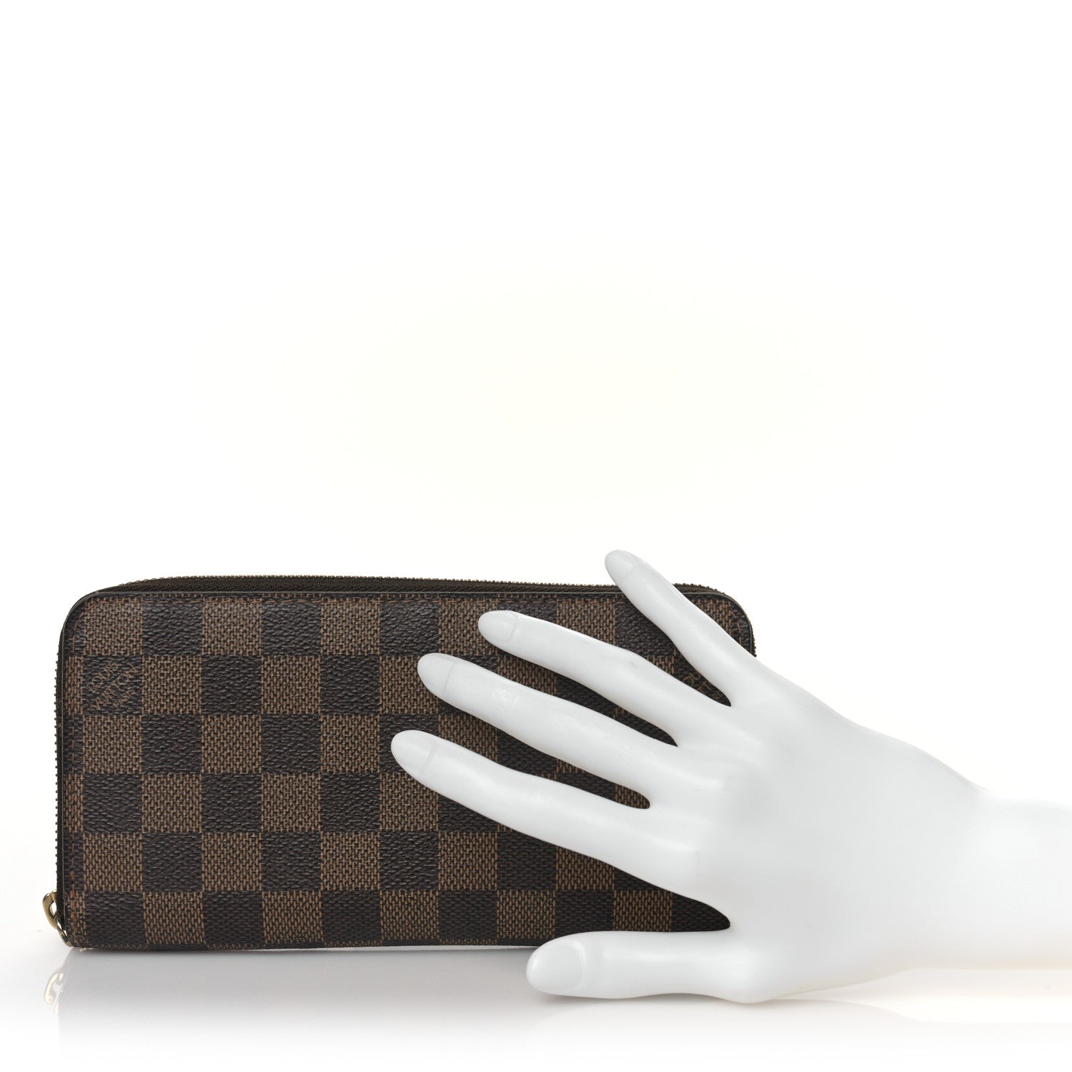 Louis Vuitton Damier Ebene Zippy Wallet 2 of 8