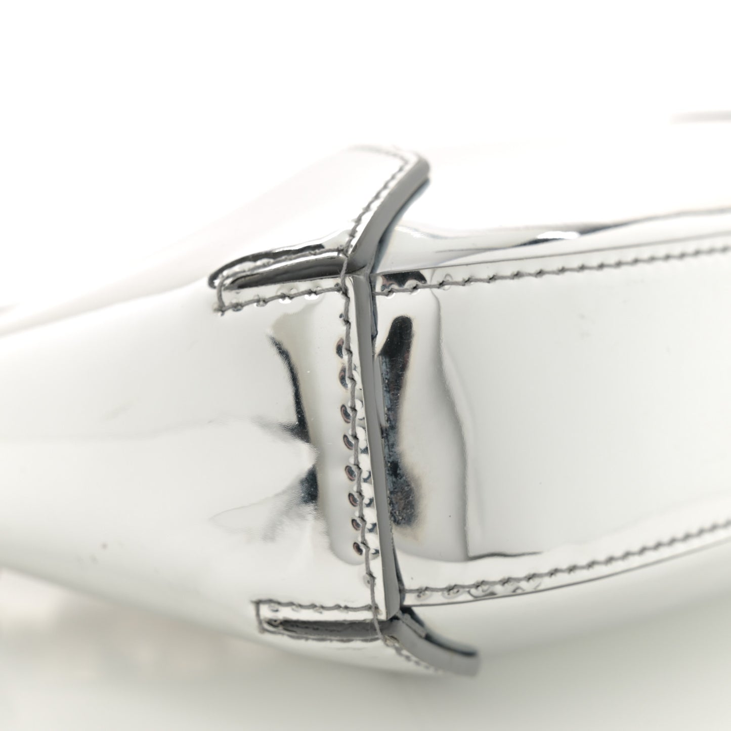 Metallic Jeweled Mini Hobo Bag Silver
