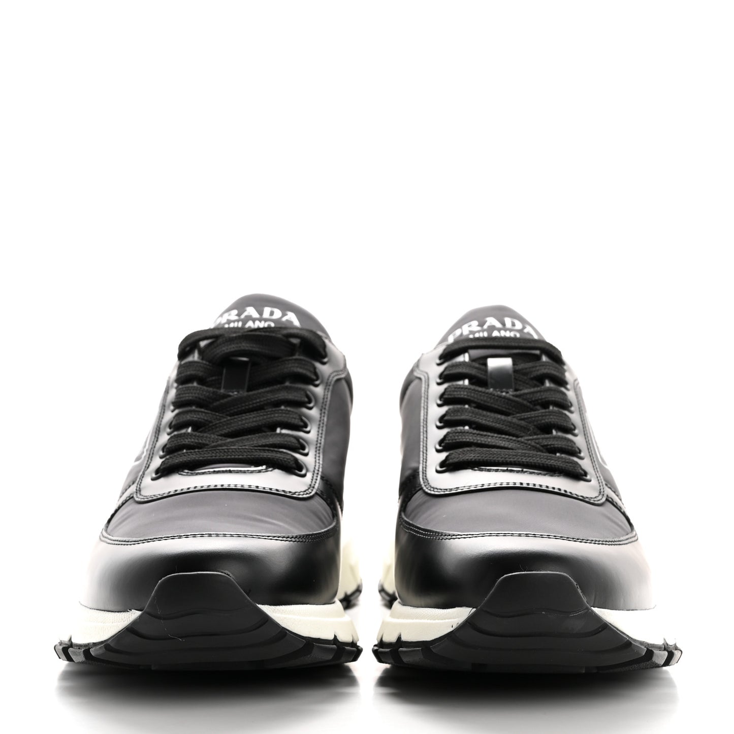 Spazzolato Rois Nylon Triangle Logo Mens Low Top Sneakers 9 Black