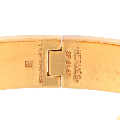 Hermes Enamel Narrow Clic Clac H Bracelet GM Black 4 of 5