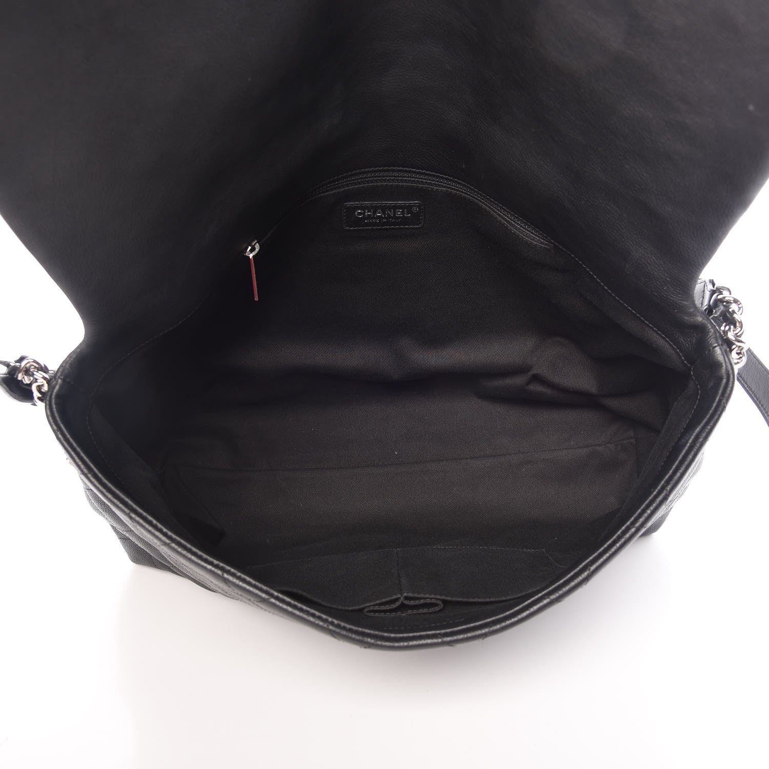 Chanel Grained Calfskin Stitched Medium Braided With Style Flap Black 5 of 10