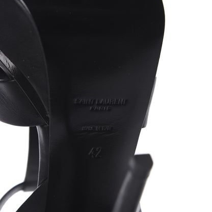 Saint Laurent Calfskin Tribute 105 Platform Sandals 42 Black 9 of 11
