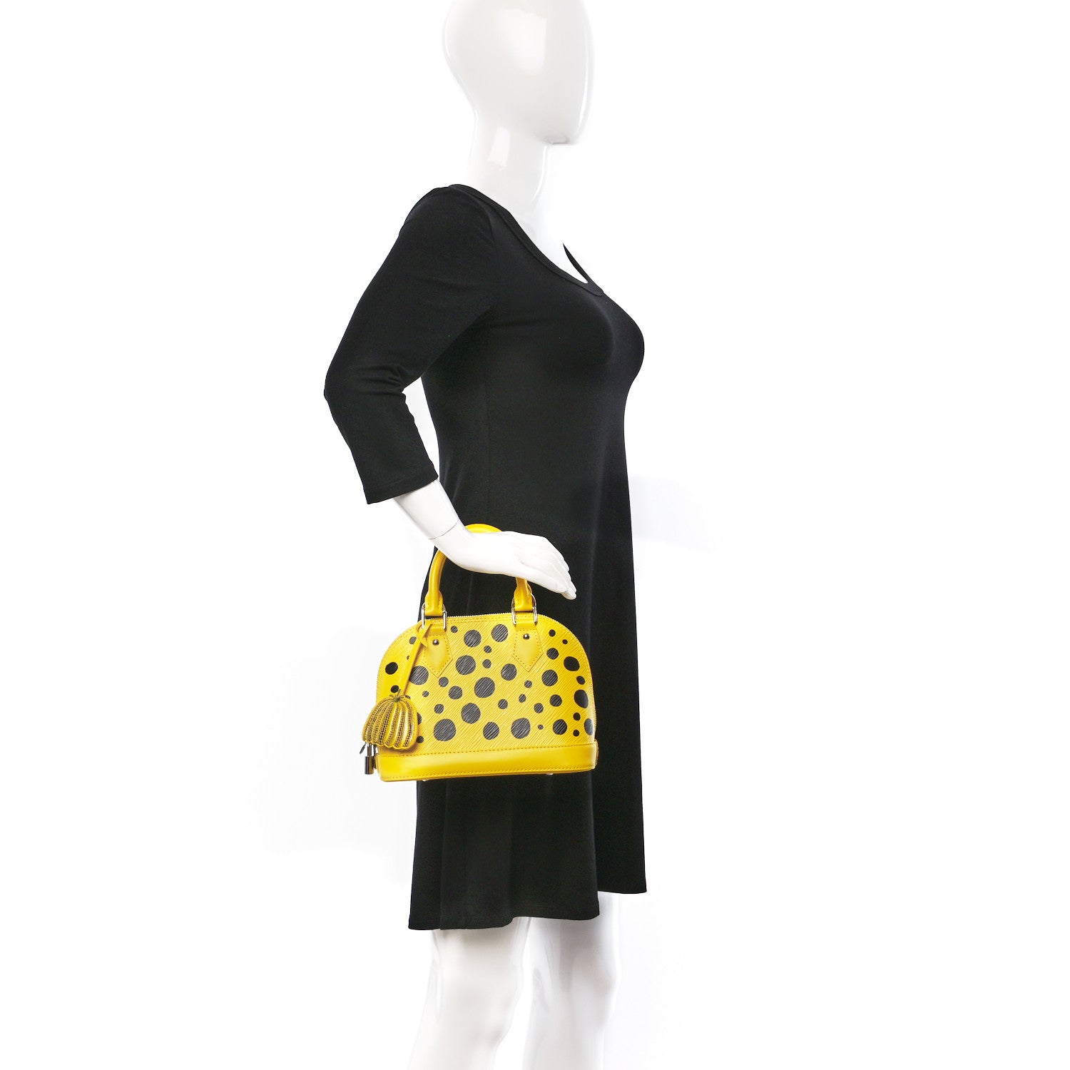 Louis Vuitton LV X YK Epi Alma BB Yellow Black 2 of 9
