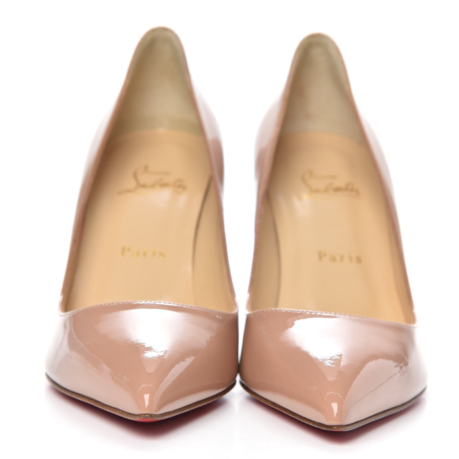 Christian Louboutin Patent Pigalle 85 Pumps 39 Nude 2 of 8