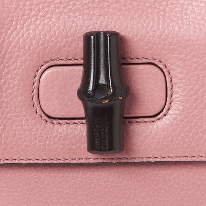 Gucci Cellarius Calfskin Small Bamboo Daily Top Handle Bag Carmine Rose 8 of 9