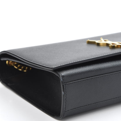 Saint Laurent Grain De Poudre Medium Classic Monogram Kate Satchel Black 5 of 9