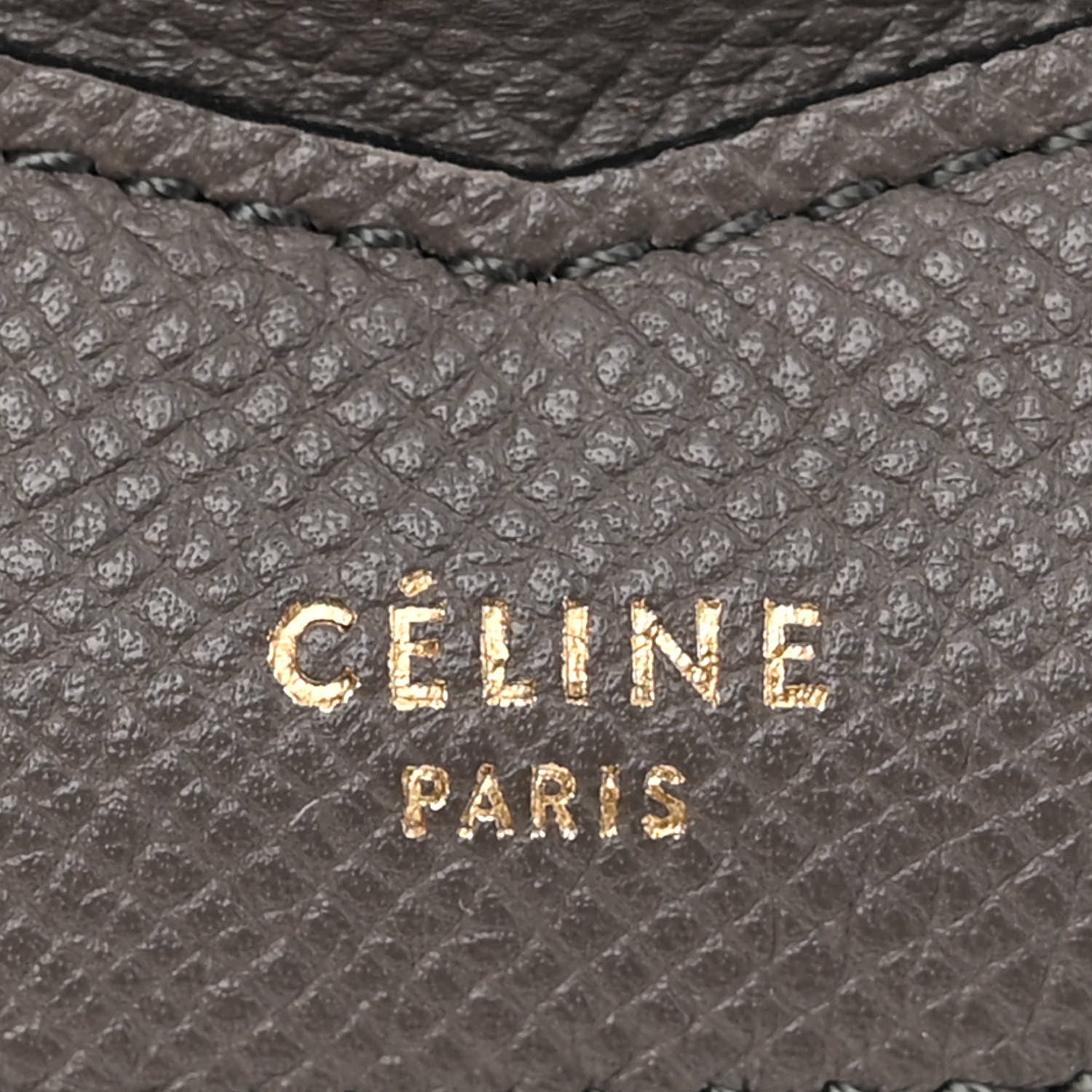 Celine Grained Calfskin Medium Trotteur Light Anthracite 6 of 14