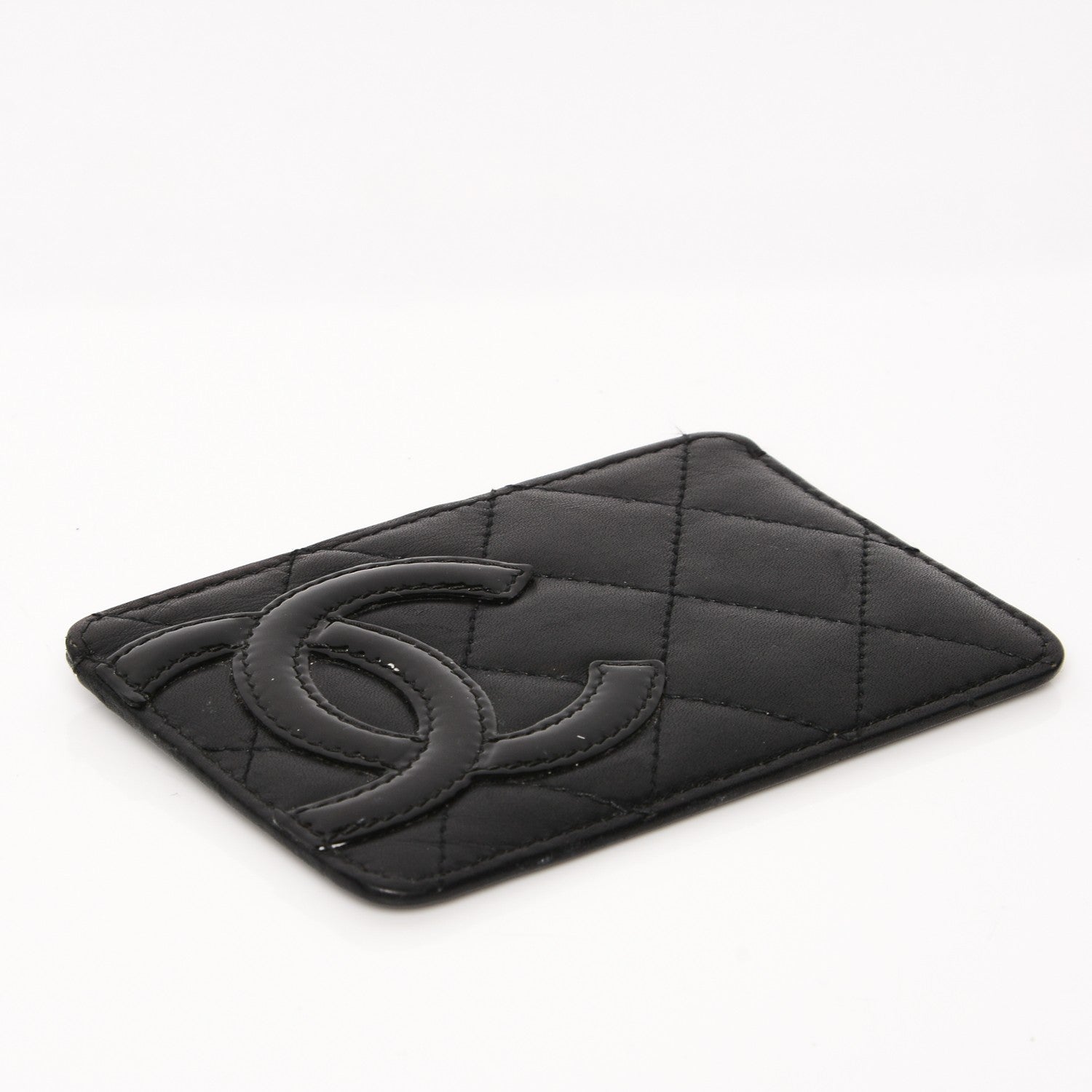 Chanel Calfskin Quilted Cambon Card Holder Black 4 of 7