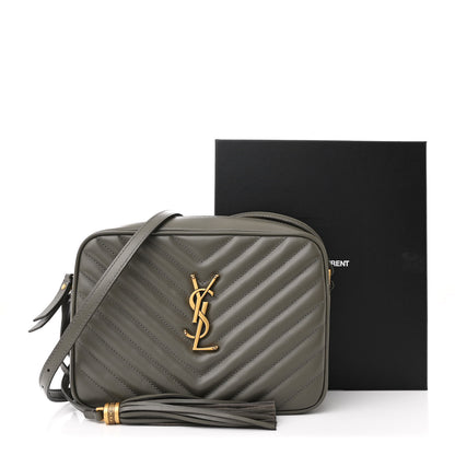 Saint Laurent Calfskin Matelasse Monogram Lou Camera Bag Greyish Brown 11 of 11