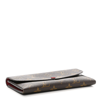 Louis Vuitton Monogram Emilie Wallet Red 4 of 12