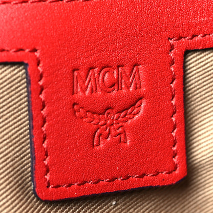 MCM Visetos Medium Essential Boston Bag Red 6 of 14