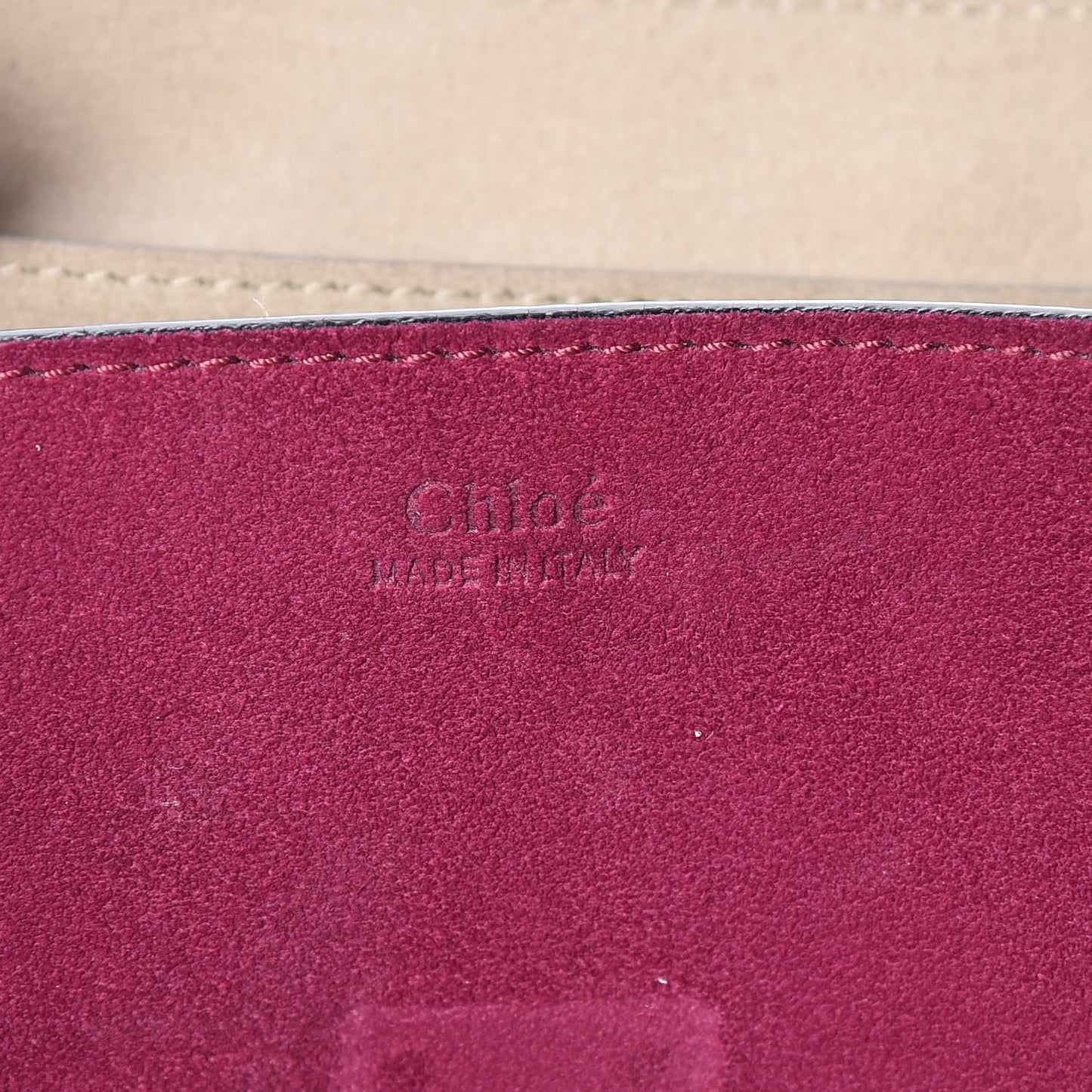 Suede Smooth Calfskin Drew Shoulder Bag Misty Beige