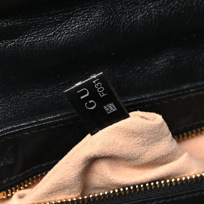 Gucci Monogram Matelasse Diagonal Small GG Marmont Shoulder Bag Beige Black 8 of 14