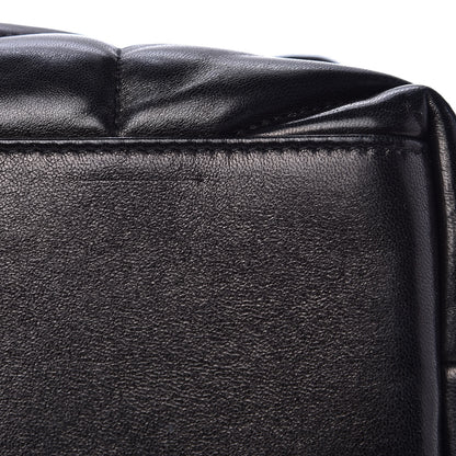 Saint Laurent Lambskin Quilted Small Loulou Puffer Monogram Chain Satchel Black 9 of 9