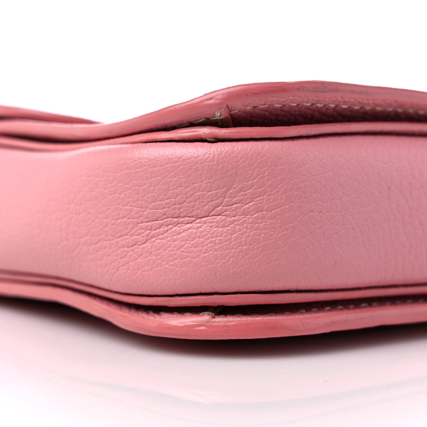 Goatskin Madras Shoulder Bag Rosa