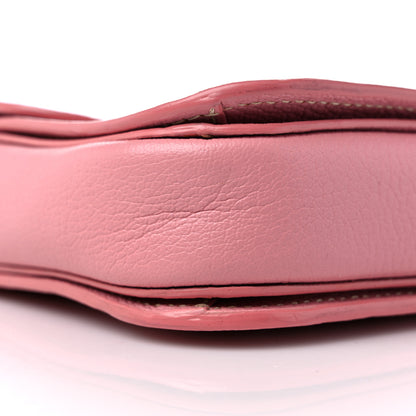 Miu Miu Goatskin Madras Shoulder Bag Rosa 7 of 17