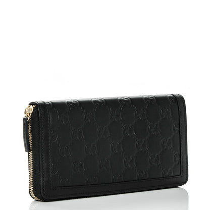 Gucci Guccissima Sukey Zip Around Wallet Black 3 of 6