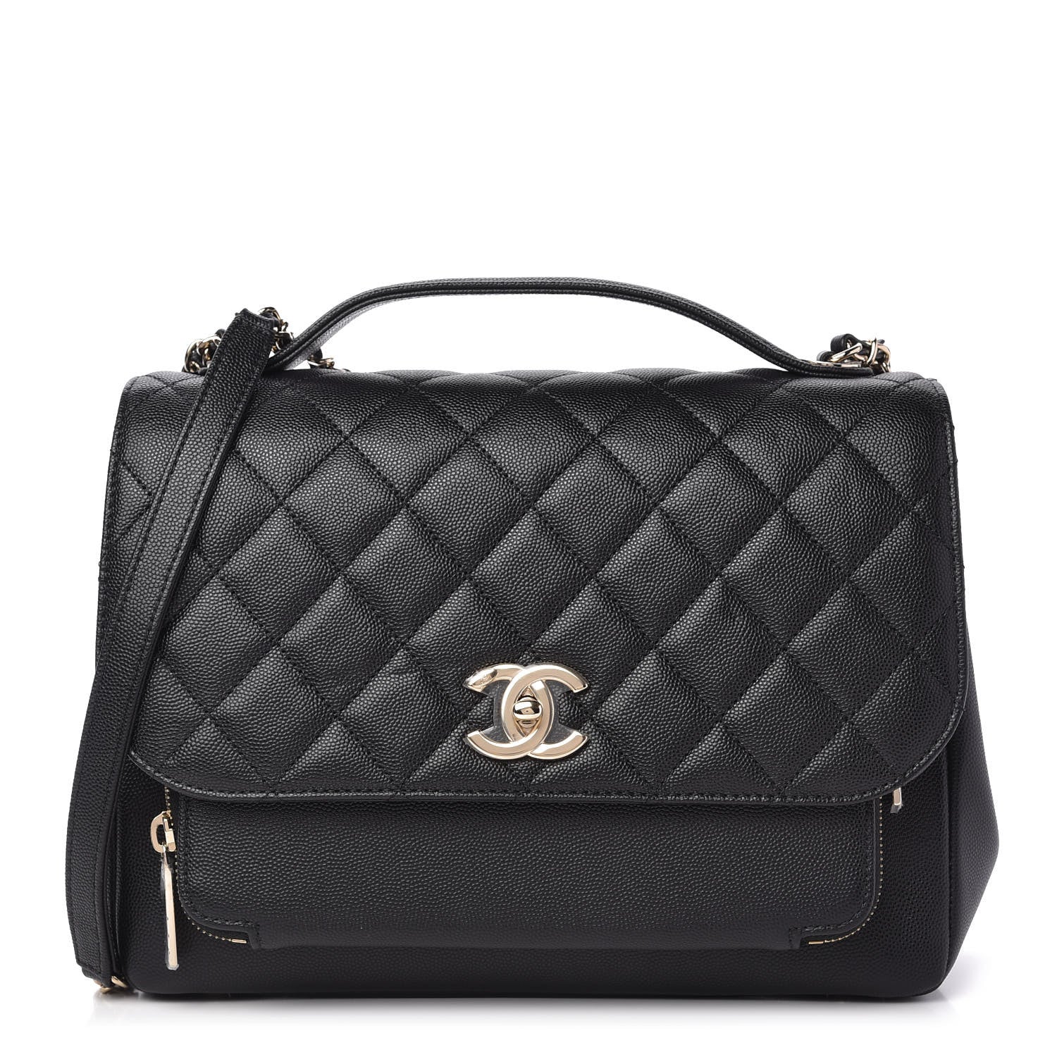 Chanel Caviar Quilted Large Business Affinity Flap Black 1 of 10