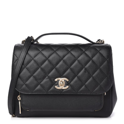 Chanel Caviar Quilted Large Business Affinity Flap Black 1 of 10