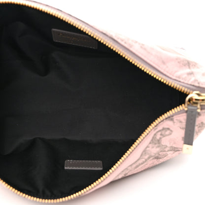 Christian Dior Technical Fabric Toile De Jouy DiorTravel Nomad Pouch Pink Grey 5 of 7